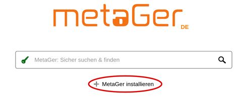 metager installieren|MetaGer